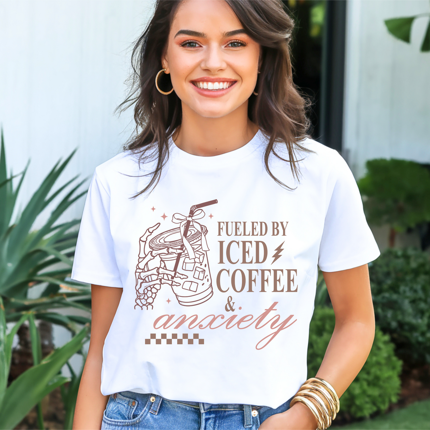 Fueled By Iced Coffee & Anxiety T-Shirt