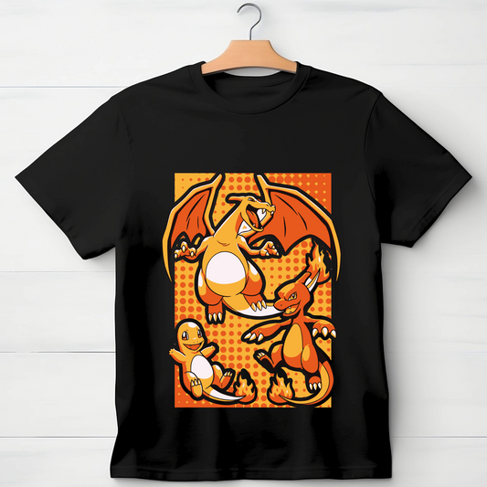 Charmander Evolution Flame T-Shirt