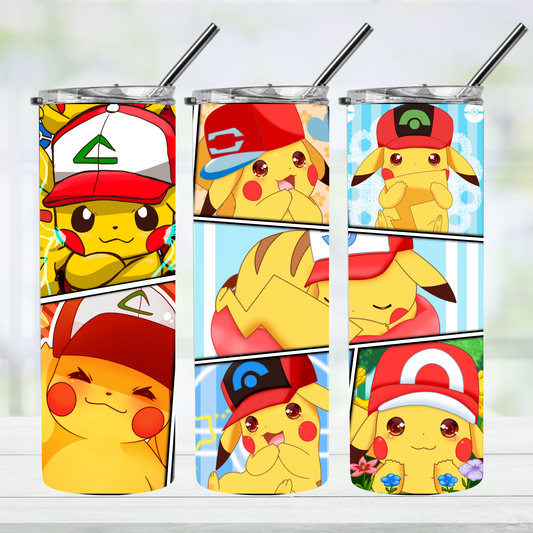 Pikachu Trainer Tumbler- 20 oz