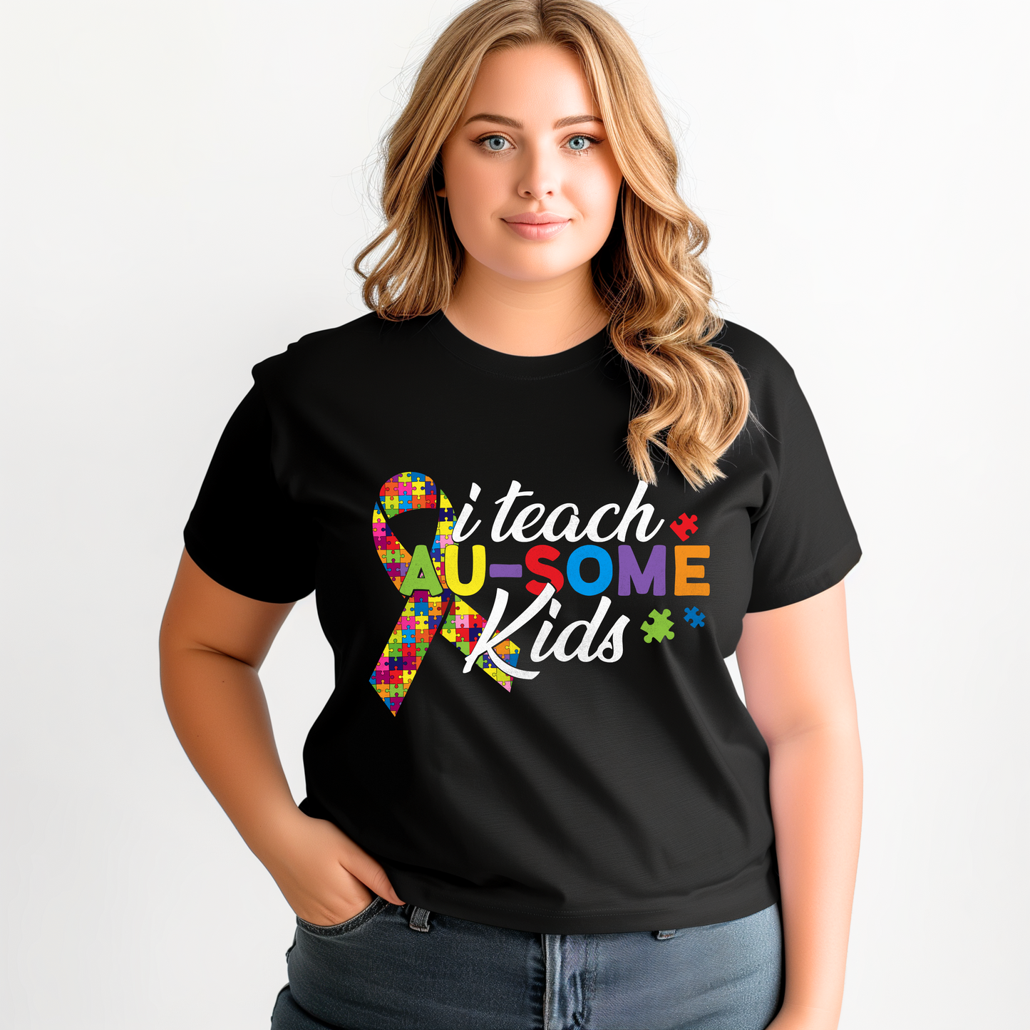I Teach AU-SOME Kids Autism Awareness T-Shirt