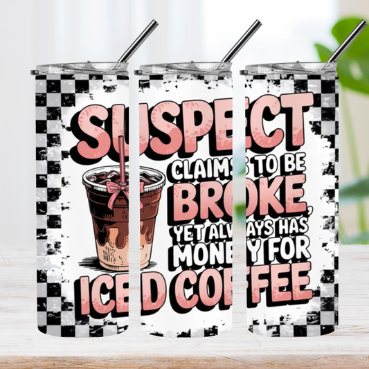 Caffeine Crimes Tumbler- 20 oz