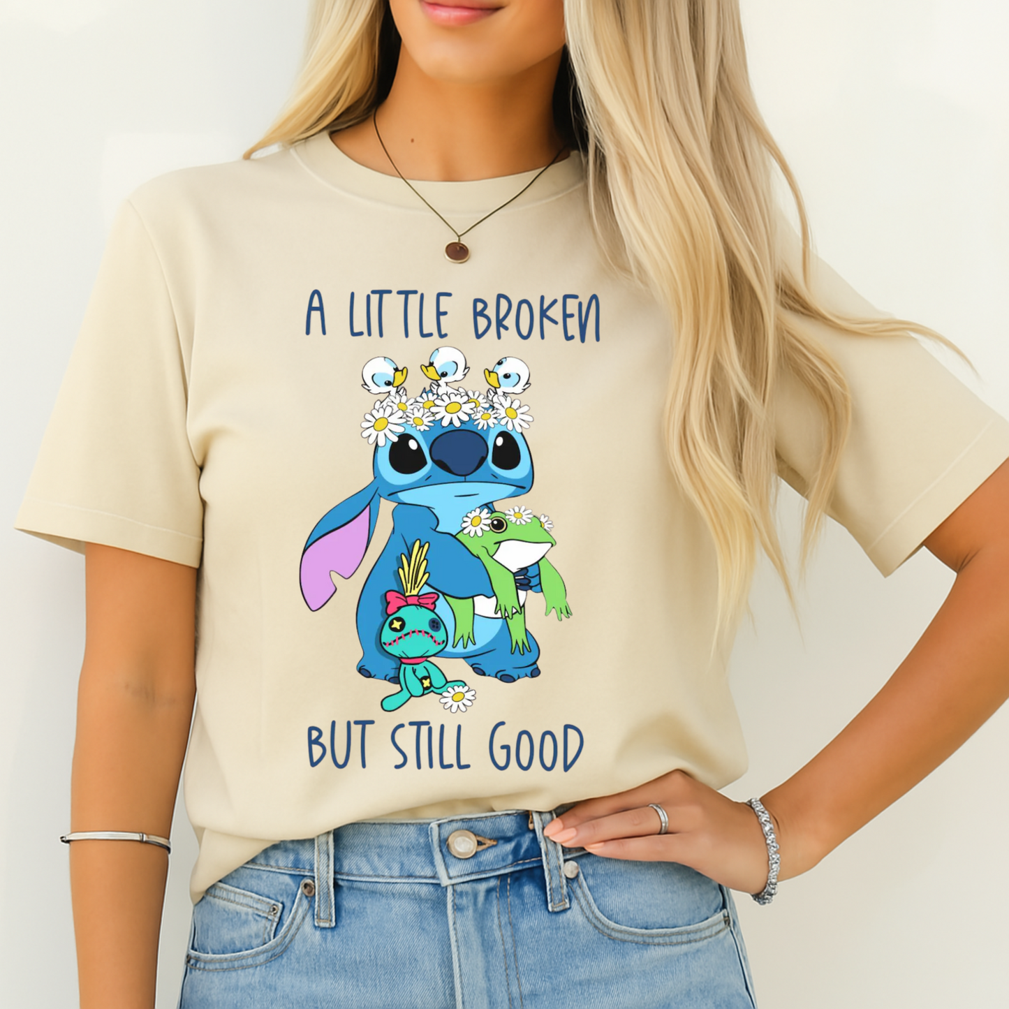 A Little Broken But Still Good- Stitch T-Shirt
