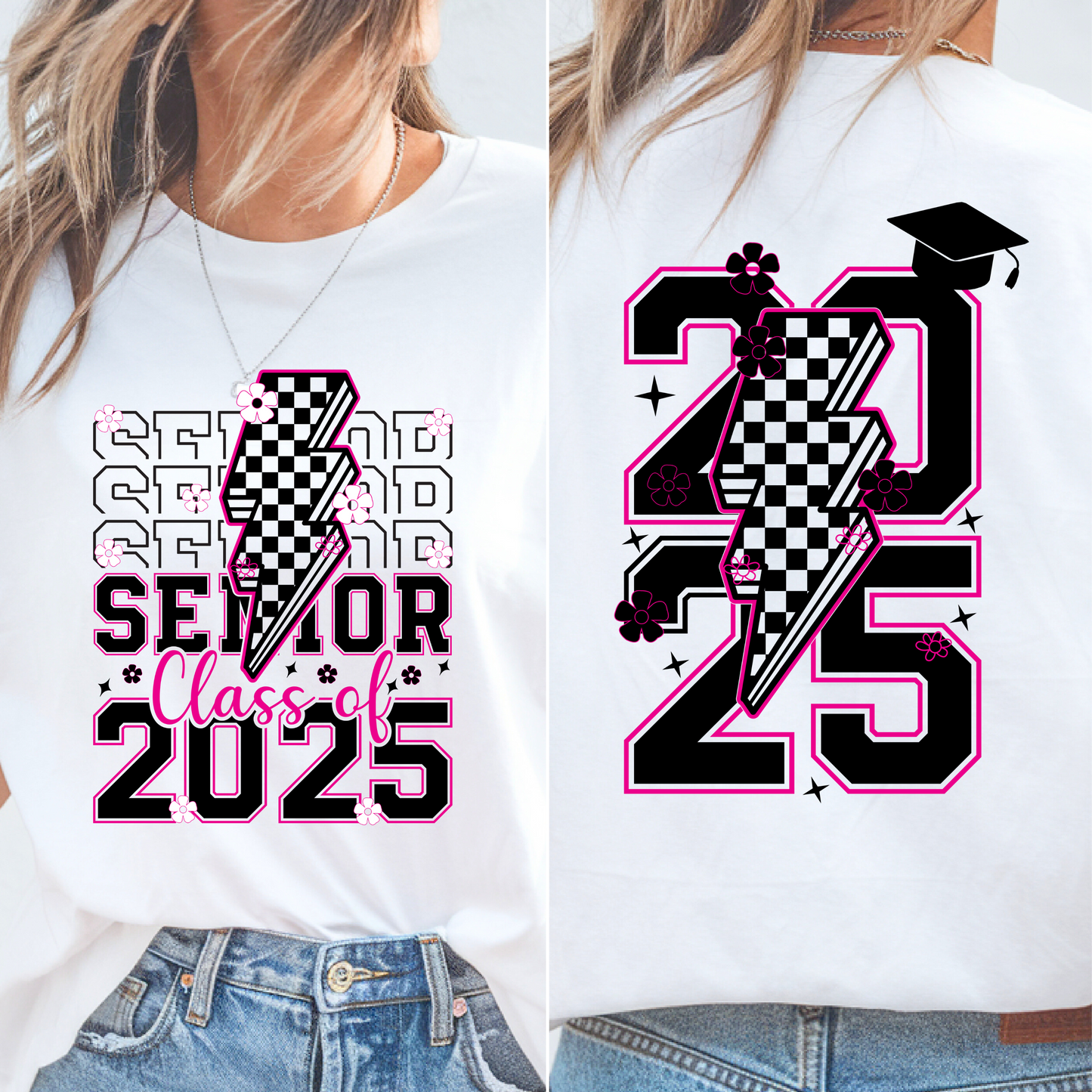 Senior Class of 2025 Lightning Bolt T-Shirt