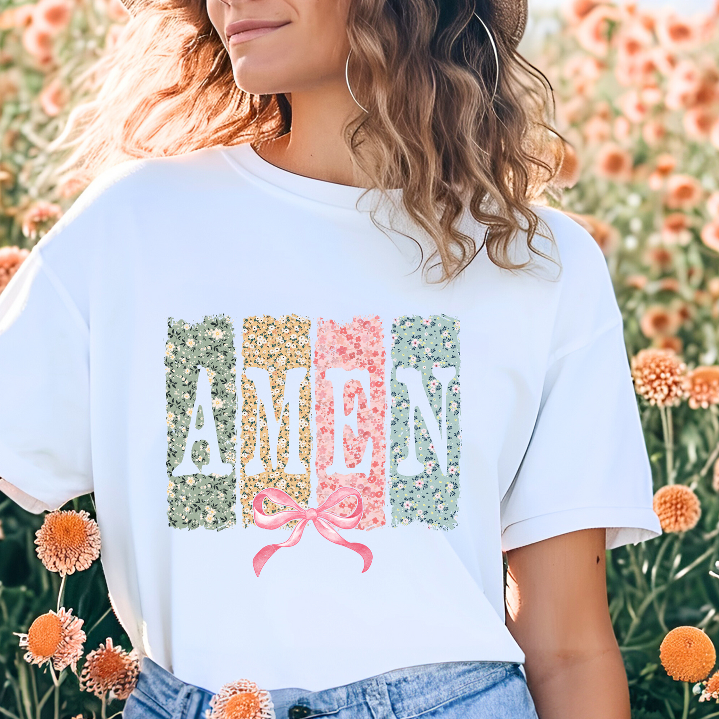 Floral Amen T-Shirt
