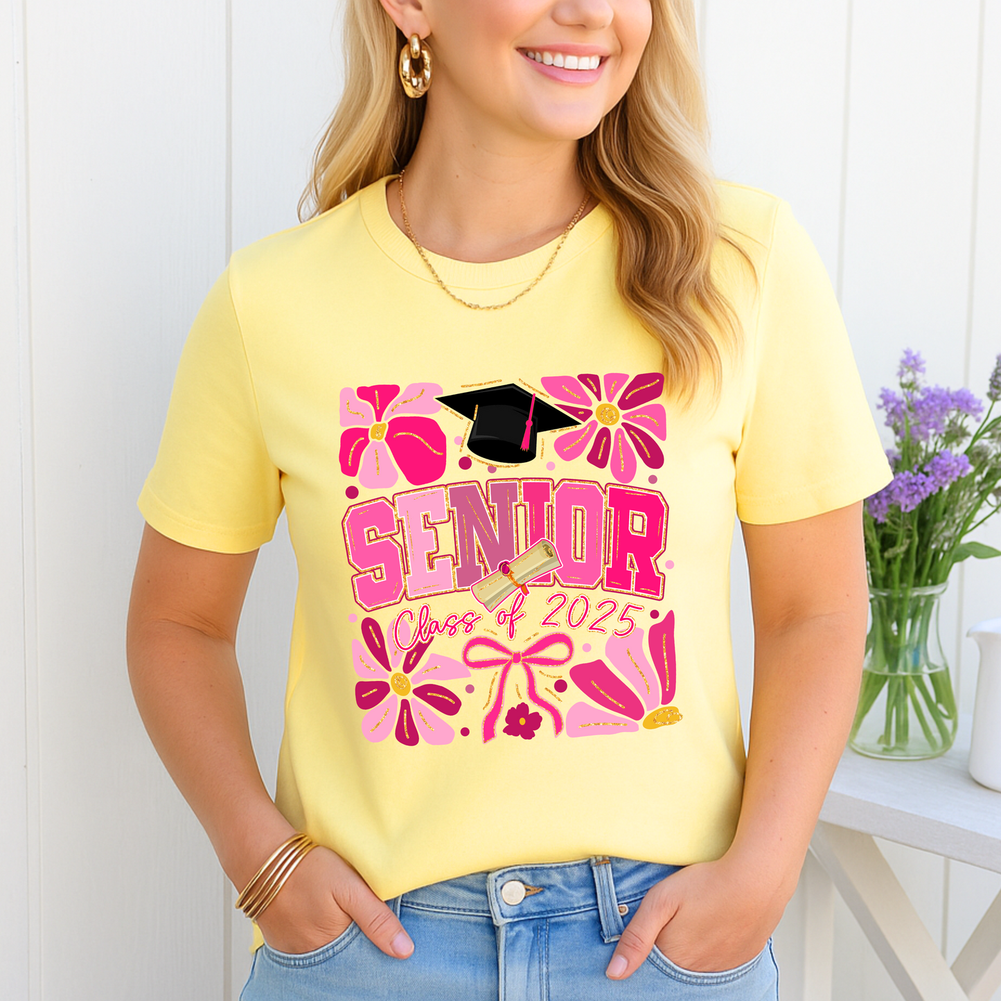 Pink Senior Power – Class of 2025 T-Shirt