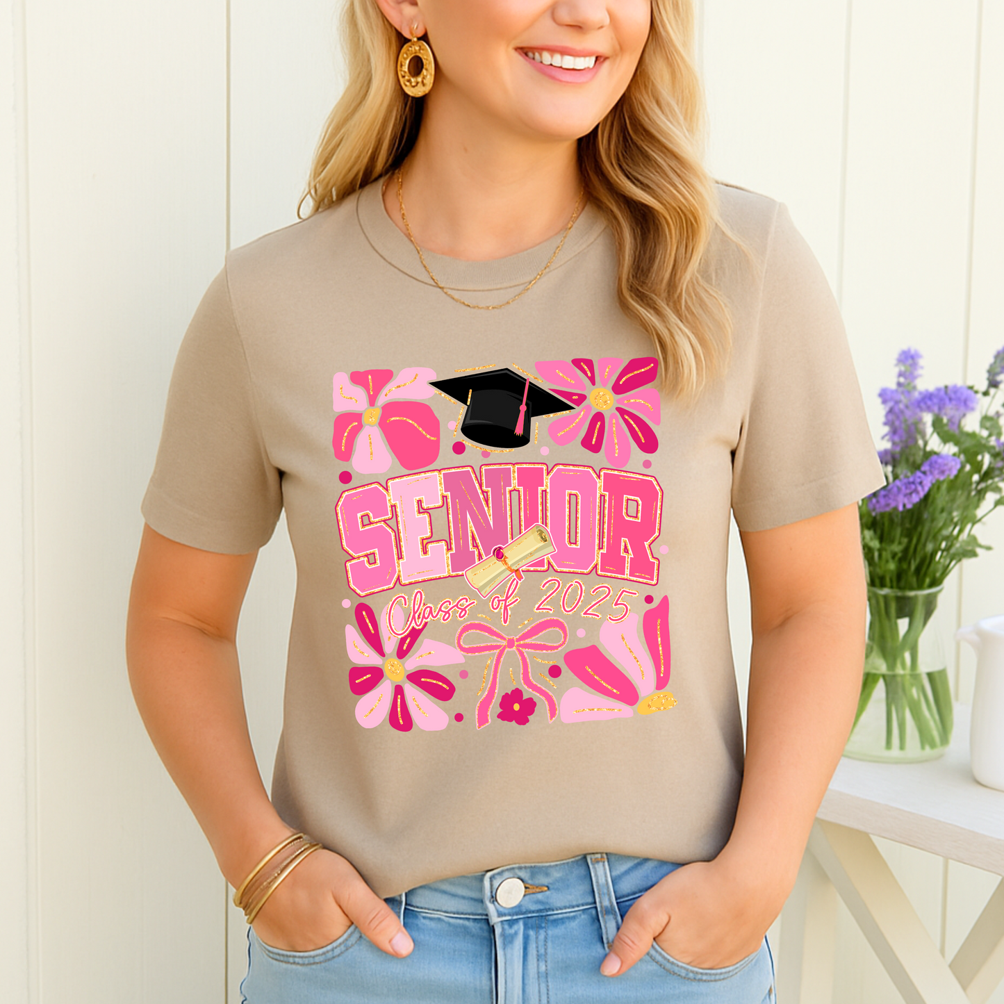 Pink Senior Power – Class of 2025 T-Shirt