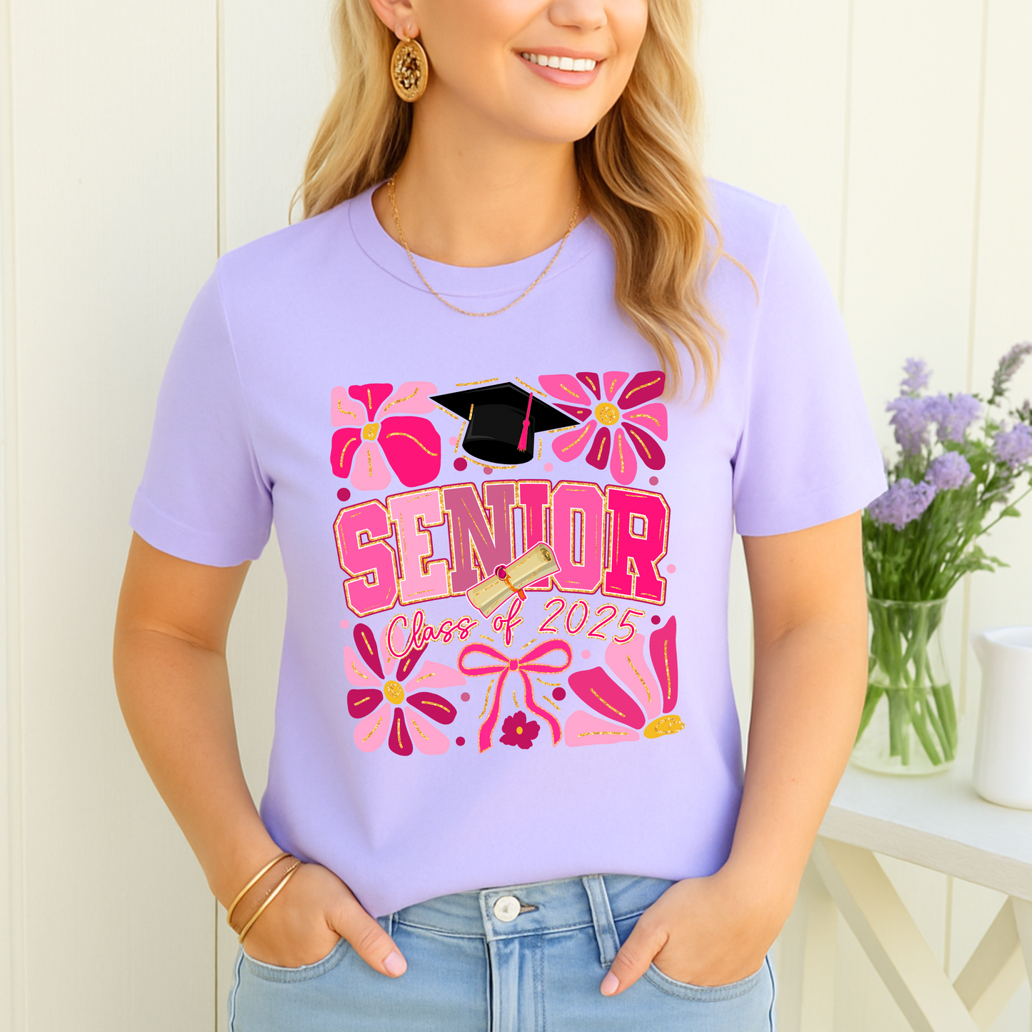 Pink Senior Power – Class of 2025 T-Shirt