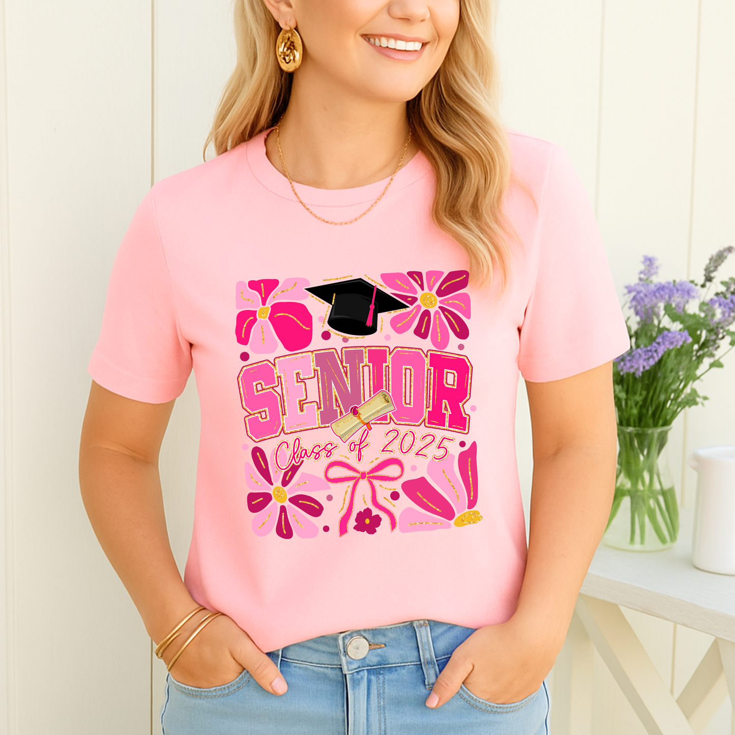 Pink Senior Power – Class of 2025 T-Shirt
