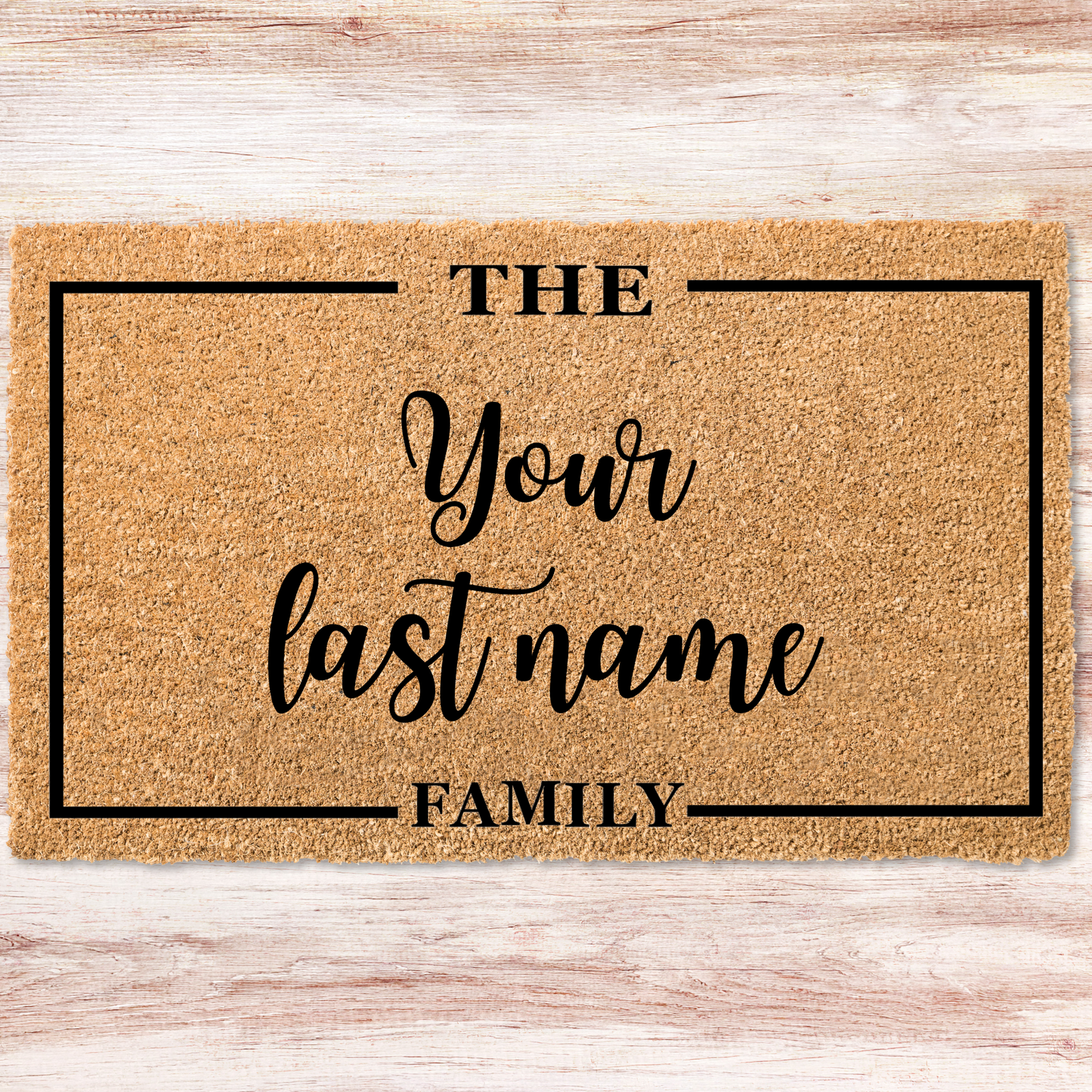 Personalized Family Welcome Mat